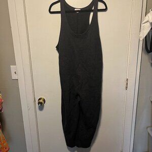 Colsie Charcoal Gray Sweatshirt Crop Overalls – Women’s XL